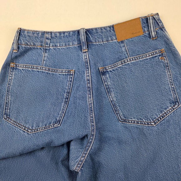 Madewell Wide Sweep Trouser Jeans Medium Wash Denim Size 28 - Picture 12 of 14